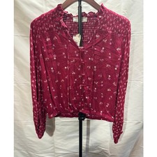 NWT Hippie Rose Peasant Blouse Ditsy Floral S...
