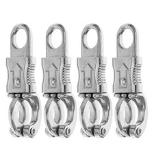 4 Pcs Quick Release Snap Horse Equipment Hook Harness Metal Rope Clasp