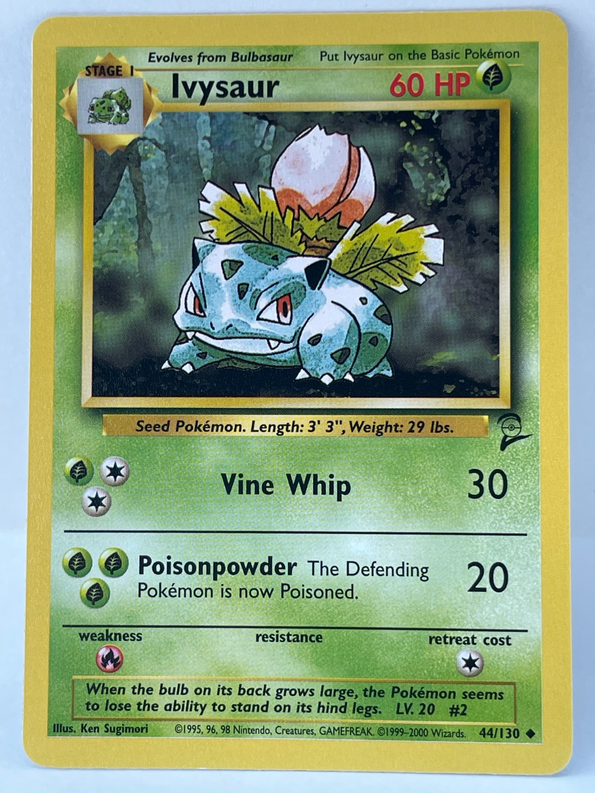 Pokemon Ivysaur 44/130 Base Set 2 – LP