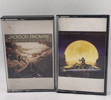 Lot of 2 Jackson Browne Cassette Tapes Lawyers In Love Running On Empty 70s 80s