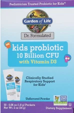 Garden of Life Kids Probiotic Vitamin D3 30 Packets Dr. Formulated NEW 2026