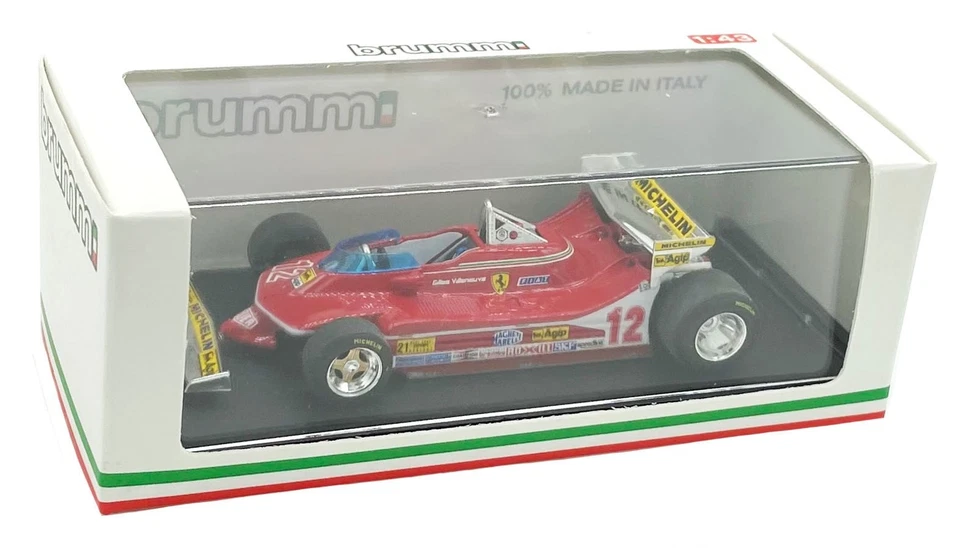 Brumm Ferrari 312 T4 #12 Prove US GP West 1979 - Gilles Villeneuve 1/43 Scale - Image 4 of 4