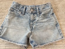 Old Navy High Rise Adjustable Waist Cut Off Denim Jean Shorts Girls Size 7