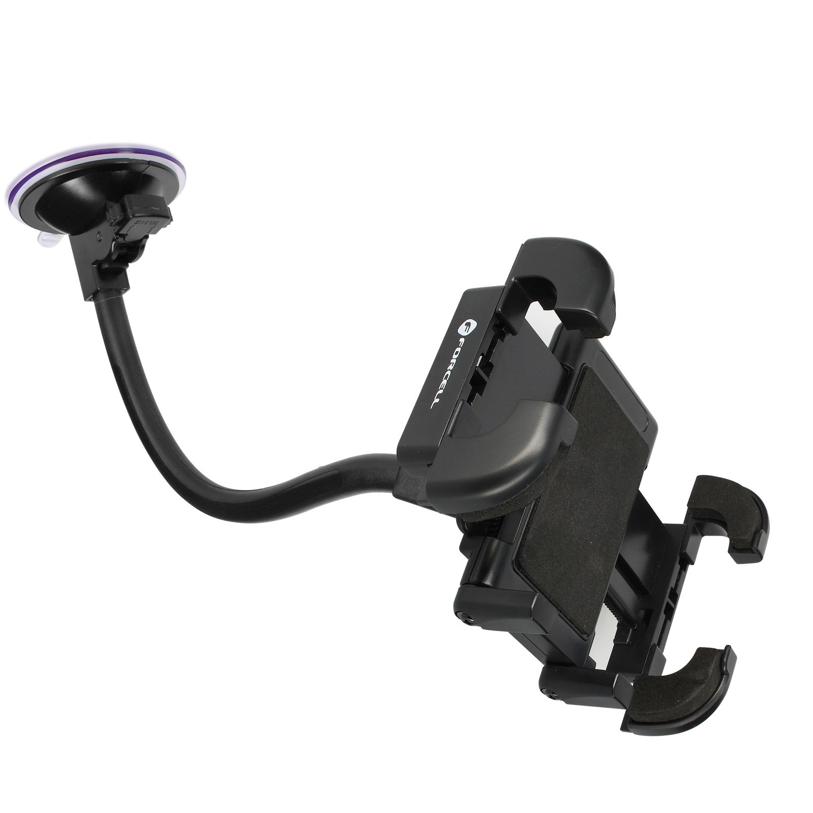 Support téléphone voiture premium ventouse robuste Forcell 27 cm - 2