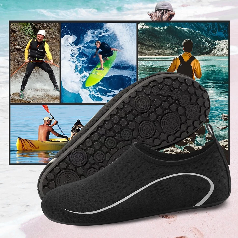 Scarpe Acqua Unisex – Scoglio, Surf, Yoga, Antiscivolo, Asciuga Rapido 44-45 - Immagine 4 di 4