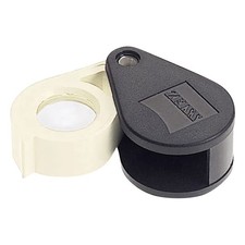 Zeiss Pocket Magnifying Glass D40 White Black Glass Foldable