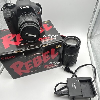 Canon EOS Rebel T2i Digital SLR Camera Kit 18MP Full HD 1080p 3in Screen 3x Zoom
