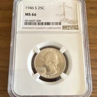 1946 S Washington Quarter NGC MS 66 Silver 25C Certified 4516607-009