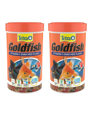 Tetra Goldfish Flakes, Balanced Diet For Aquarium Fish, Vitamin C,2.2 oz