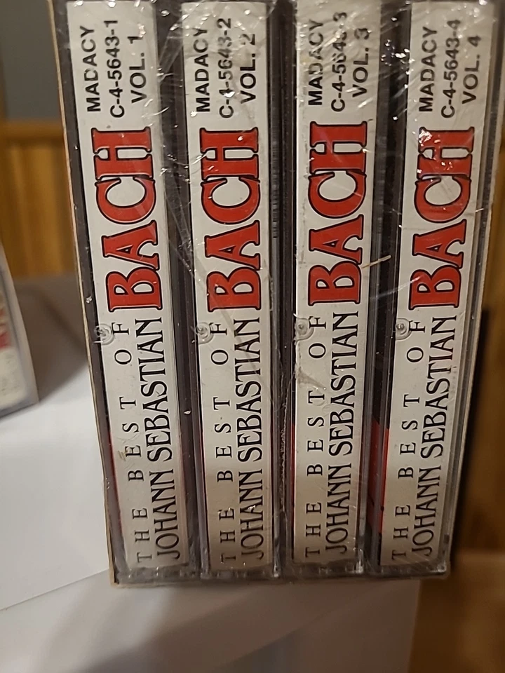 New Sealed The Best of Johann Sebastian Bach Value 4 Cassette Set Madacy Records - Image 3 of 3