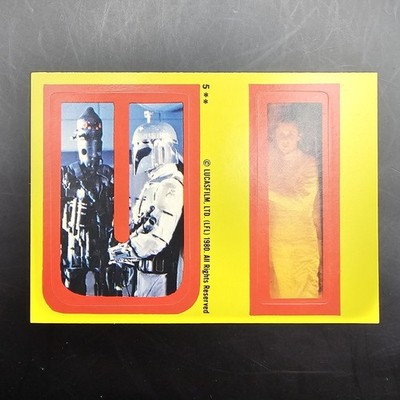 1980 Topps Star Wars Empire Strikes Back Stickers U I #5 EX-NM