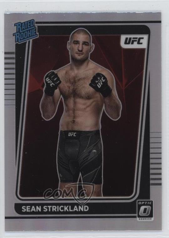 2022 Panini Donruss Optic UFC Rated Rookie Holo Prizm Sean Strickland #111 yl8