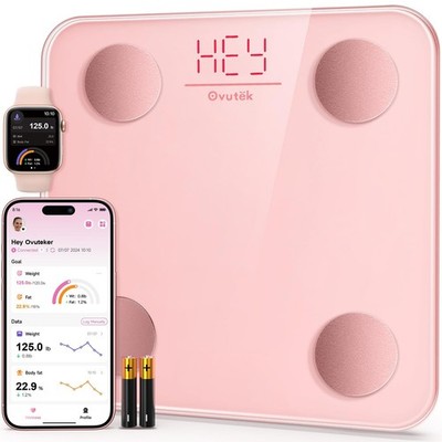 Smart Scale for Body Weight, Digital Bathroom Scale BMI Weighing Body Fat Sca...
