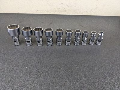 #ad #bn289 Snap On Tools NEW 212FUY 3 8” Drive 12 Point SAE Swivel Socket Set $379.95