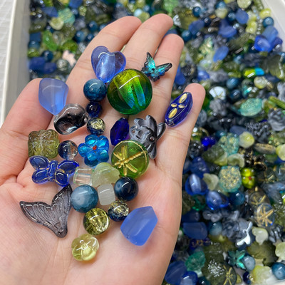 100g Handmade Glass Beads for Jewelry Making - 200 Mixed Styles Assortment