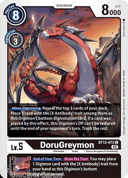 BT13-072 DoruGreymon :: Common Digimon Card :: BT-13: Versus Royal Knights ::