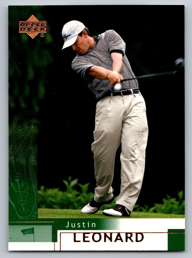 2002 UPPER DECK GOLF CARD #9 JUSTIN LEONARD