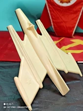 VINTAGE AIRPLANE SPACE GUN PISTOL ROCKET LAUNCHER 70's TOY MIG SOVIET CCCP USSR