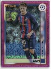2022-23 Merlin UEFA Club Competitions #48 Gavi Pink Mojo Refractor #/275