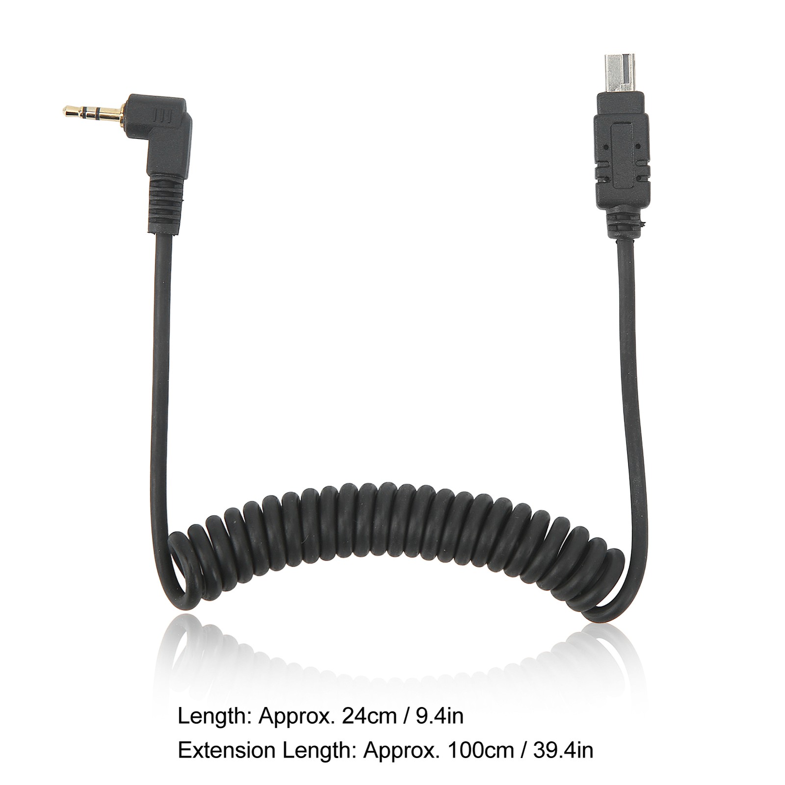 2.5mm Camera Remote Shutter Release Cord For D7000 Stretchable Spiral Coil