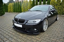 Street+ Spoilerlippe Front Ansatz V.2 passend für BMW 3er E92 M Paket FL schwarz