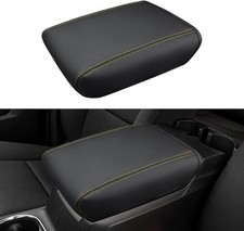 Center Console Armrest Cover For Chevy Coloradogmc Canyon 2023-2027 Yellow Stit Center Console Armrest Cover For Chevy Coloradogmc Canyon 2023-2027 Yellow Stit