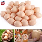 30×Dummy Faux Fake Chicken Eggs Get hens to Lay Eggs Poultry Mannequin Nest Eggs
