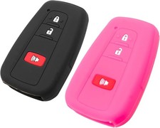 Silicone Key Fob Cover Fit for 4Runner C-HR Corolla RAV4 Highlander Prius Pri