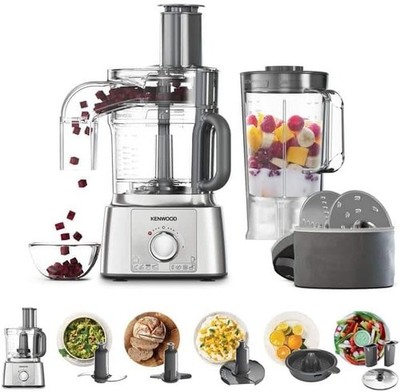 Kenwood All-in-One Food Processor, FDP65.820SI, Küchenmaschine, Express Dice