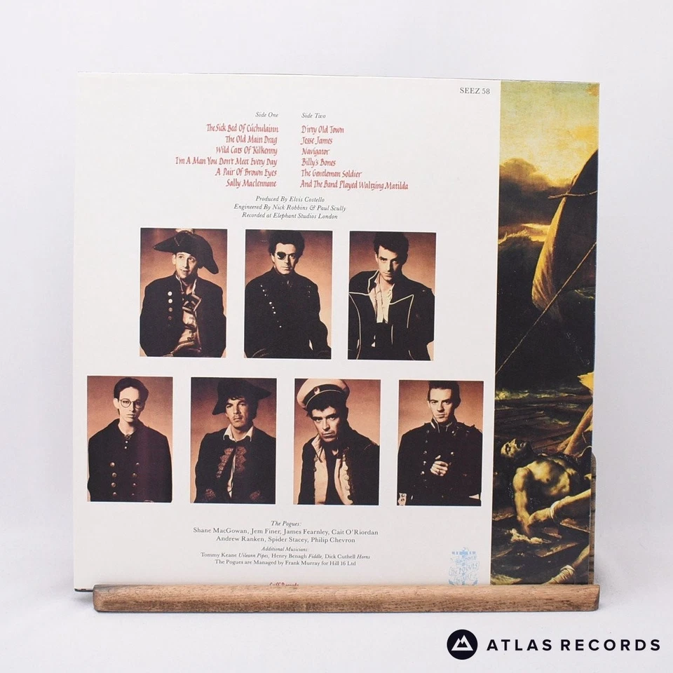 The Pogues Rum Sodomy & The Lash A-1 B-2 LP Album Vinyl Record SEEZ 58 - NM/EX - Imagem 3 de 4