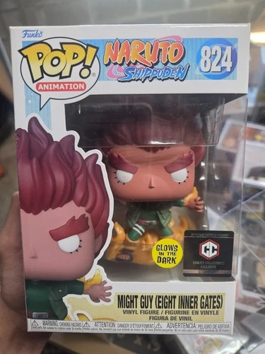 Funko Pop! Vinyl: Naruto - Might Guy (Eight Inner Gates) Glows in the Dark -...