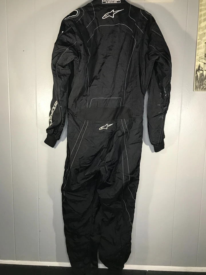 Traje Alpinestars KMX-9 Negro Motocicleta Bicicleta de Carretera Carreras Kart - Talla 52 EU Foto 2 de 4