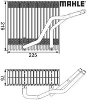 Mahle AE38000S Verdampfer FüR Klimaanlage Klimaverdampfer Verdampfer
