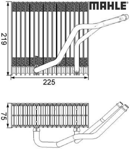 Mahle AE38000S Verdampfer FüR Klimaanlage Klimaverdampfer Verdampfer-image