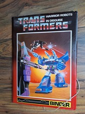1984 G1 Transformers Soundwave & Sideswipe Binder - Vintage Hasbro Retro 80s Toy