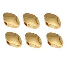 6 Pieces Golden Guitar Tuning Peg Knobs Electric Guitar Tuner Key Head