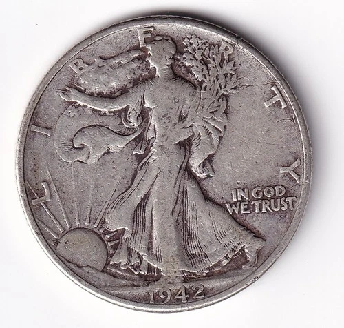 1942 P Walking Liberty Half Dollar 90% Silver  #149
