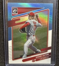 2021 Panini Donruss Optic Carolina Blue & White Prizm Shohei Ohtani #192 0hr