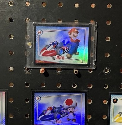 Super Mario Kart Wii trading cards chase cards lot (16 cards with 5 hard cases)