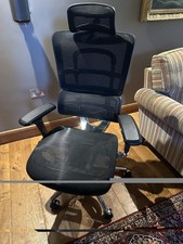 HOOD Ergonomic Mesh Office Chair Headrest Swivel Caster Wheels Black