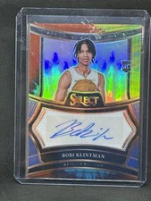 BOBI KLINTMAN 2024-25 SELECT ROOKIE SIGNATURES TIEDYE PRIZM RC AUTO /25 A3
