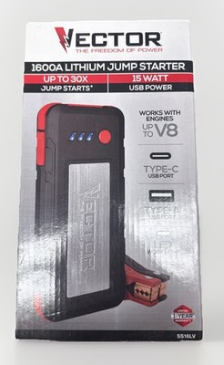 VECTOR SS16LV 1600A Lithium Portable Power Jump Starter - OPEN