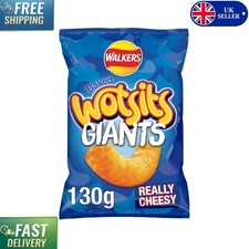 Wotsits Giants Really Cheesy Snacks - 130g Vegetarian Sharing Delight