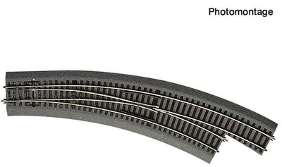 Roco 42575 Bogenweiche rechts BWr5/6 mit Handantrieb Spur H0