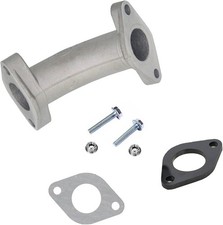 22mm Intake Manifold Pipe with Gasket Screw Kit Replacement for 50cc 70cc JH70