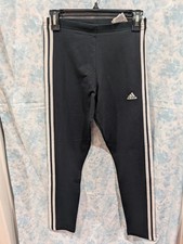 Adidas NWT Women's Essentials 3-stripes Leggings Black/White, Small New With Tag