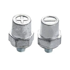  3/8"-16 Thread Male Lead Side Post Battery Terminal 1 Pair 3/8" Male Lead