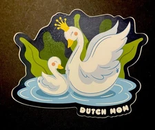 Dutch Bros Dutch Mom Swan For Mothers Day Sticker
