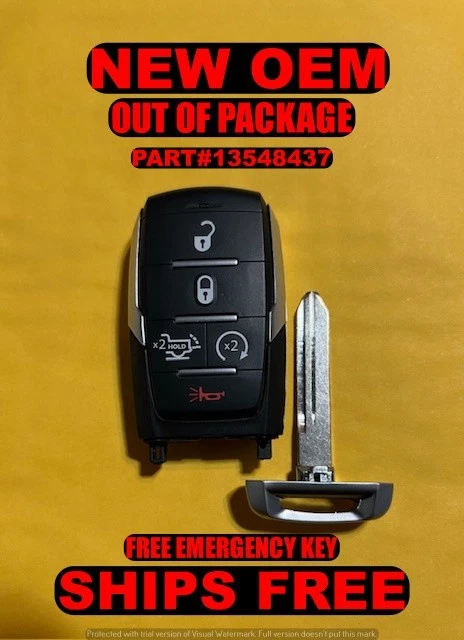 NUEVO LLAVERO INTELIGENTE MOPAR OEM 2019-24 RAM 1500 5 BTN 68442909 OHT-4882056 Foto 3 de 4