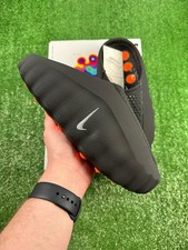 Nike Mind 001 Pregame Mules Black Chrome UK 11  Brand New ✅ Fast Ship 🚚